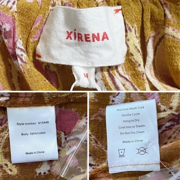 NWT Xirena Milly Floral Print Trapeze Dress, Size M - Picture 12 of 15